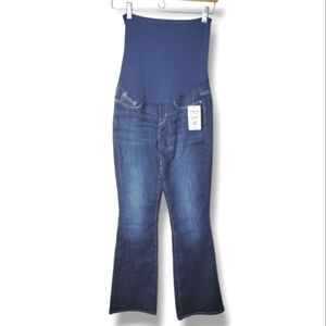 NWT Levi's Maternity Jeans Size S Dark Wash Stretch Belly Panel Classic Fit